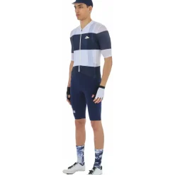 Café du Cycliste Angeline Fietsshirt met Korte Mouwen Heren - navy/white
