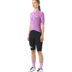 Café du Cycliste Angeline Fietsshirt met Korte Mouwen Dames - cold dye/ultra violet
