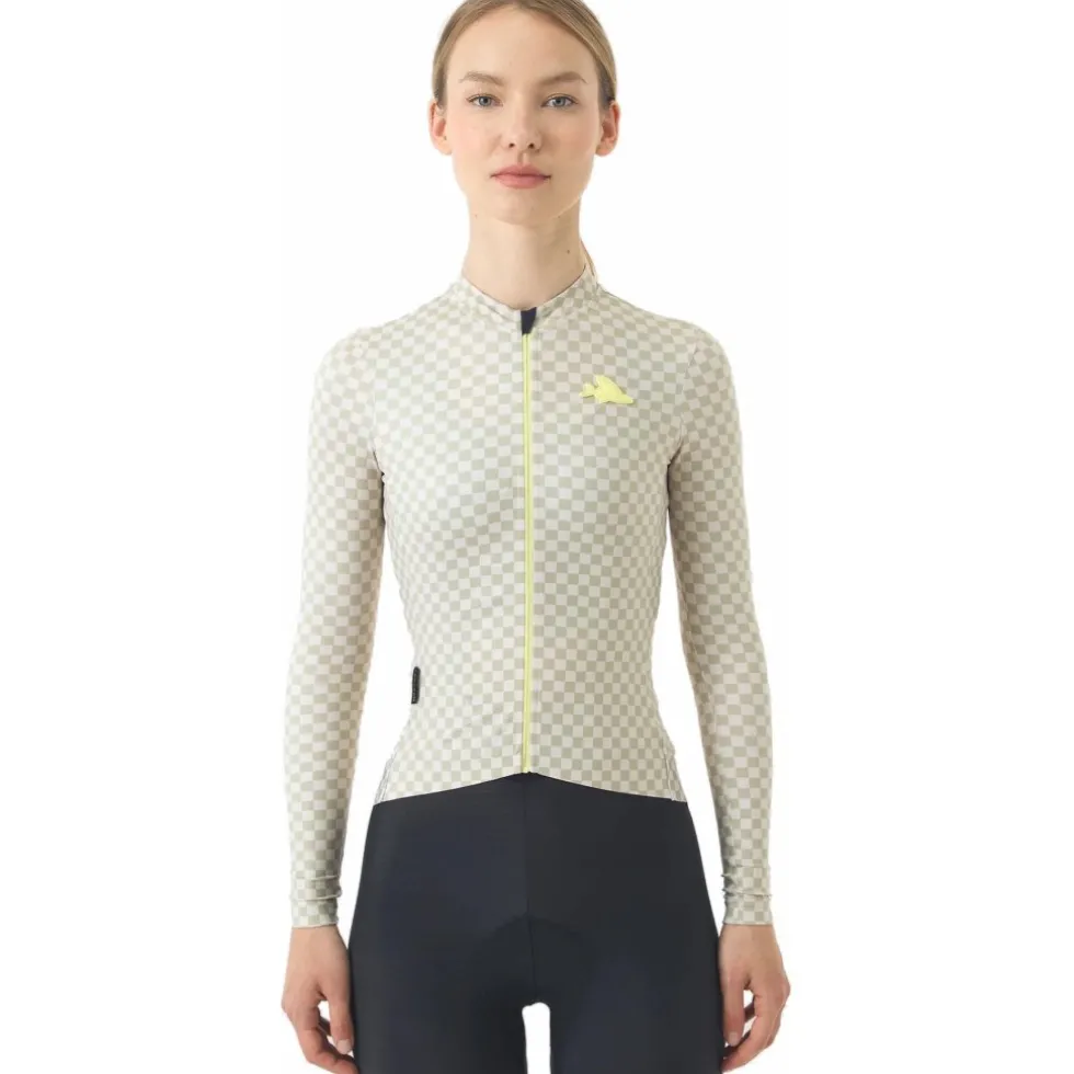 Café du Cycliste Constance Fietsshirt met Lange Mouwen Dames - puddle