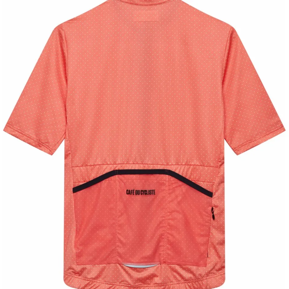 Café du Cycliste Fleurette Fietsshirt met Korte Mouwen Dames - fire