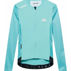 Café du Cycliste Roxane Fietsshirt met Lange Mouwen Dames - riviera blue