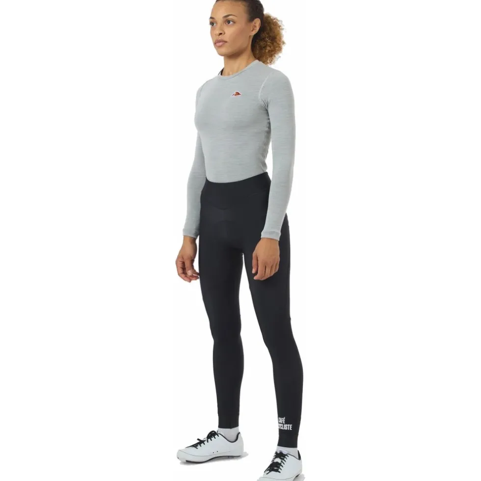 Café du Cycliste Theresa Tights met Bretels Dames - zwart