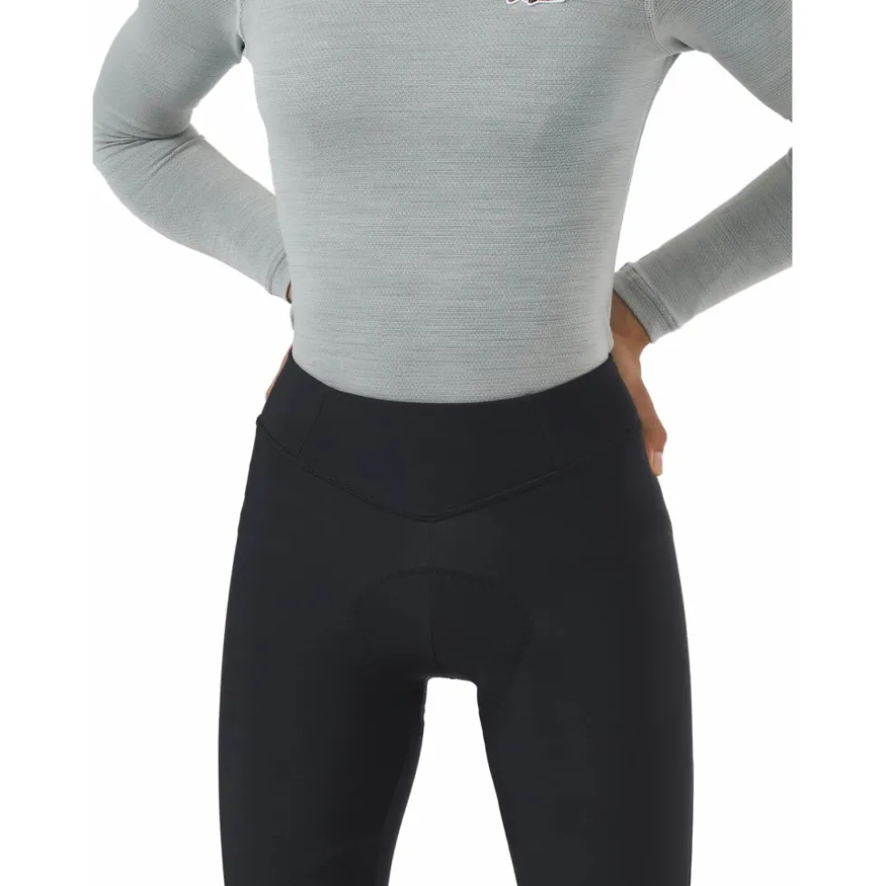 Café du Cycliste Theresa Tights met Bretels Dames - zwart