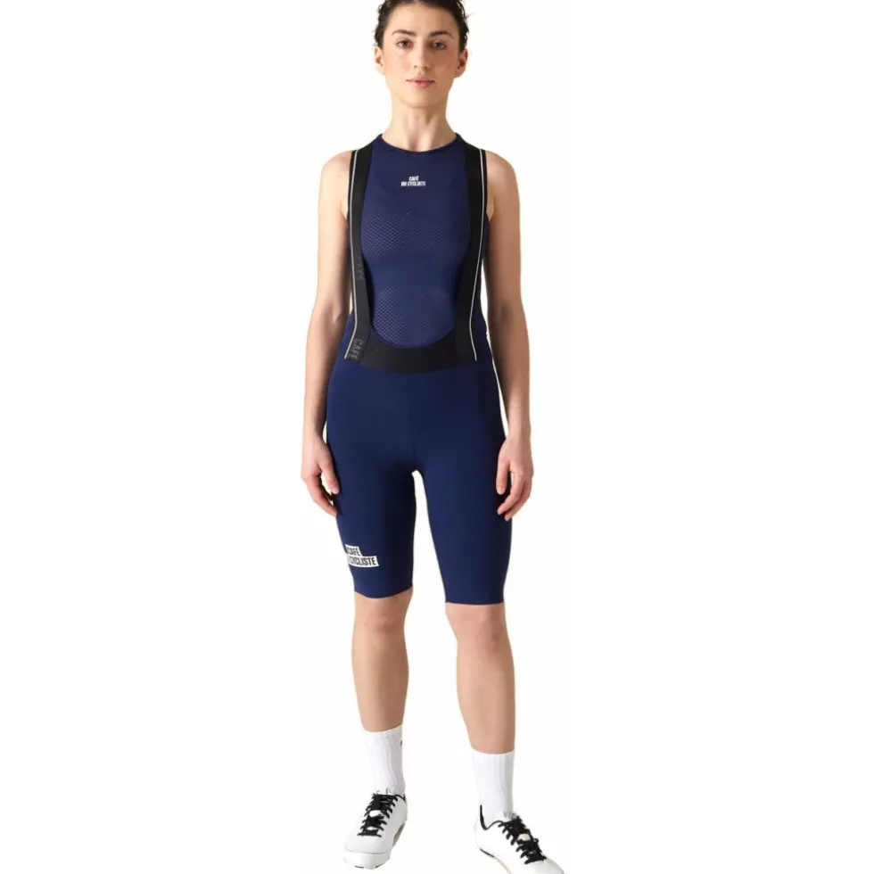 Café du Cycliste Victoire Fietsshort met Bretels Dames - navy