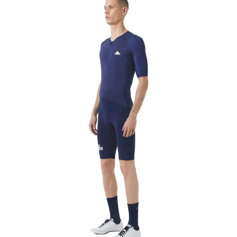 Café du Cycliste Vinciane Fietsshirt met Korte Mouwen Heren - navy
