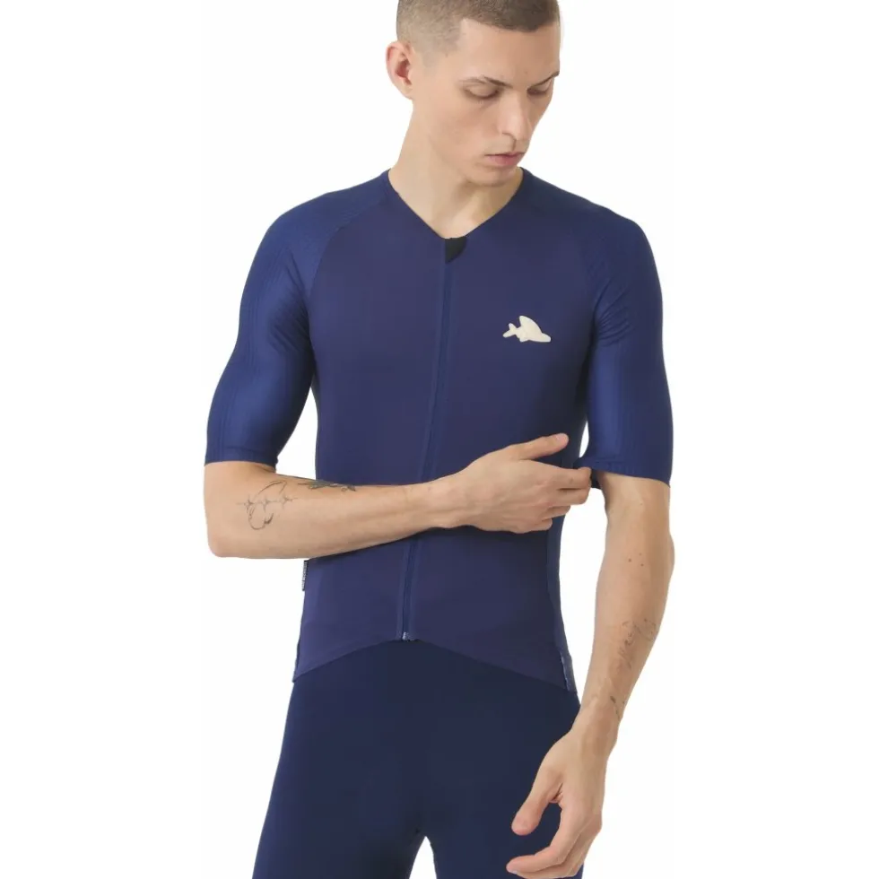 Café du Cycliste Vinciane Fietsshirt met Korte Mouwen Heren - navy