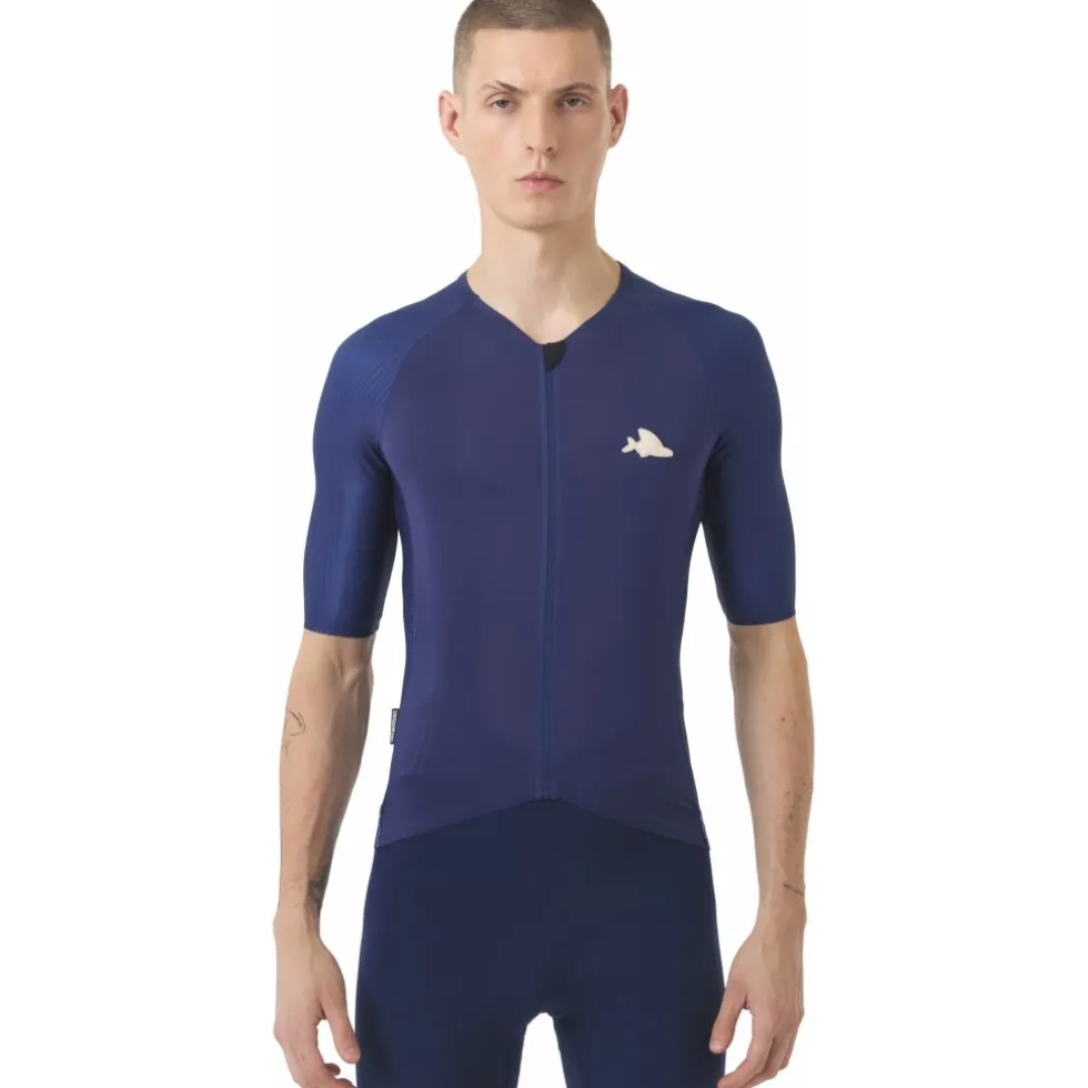 Café du Cycliste Vinciane Fietsshirt met Korte Mouwen Heren - navy