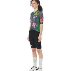 Café du Cycliste x Café Factory Team Bergida Fietsshirt met Korte Mouwen Dames - multico