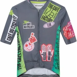 Café du Cycliste x Café Factory Team Bergida Fietsshirt met Korte Mouwen Dames - multico