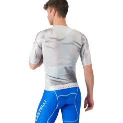 Castelli Aero Race 8S Fietsshirt met Korte Mouwen Heren - silver grey/smoky grey 870