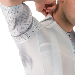 Castelli Aero Race 8S Fietsshirt met Korte Mouwen Heren - silver grey/smoky grey 870