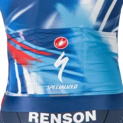Castelli Aero Race 8S Fietsshirt met Korte Mouwen Team Soudal Quick-Step Heren - score/blue-red 150