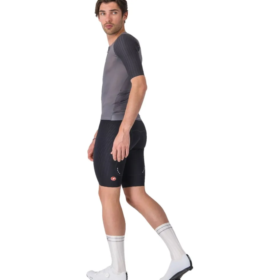 Castelli Aero Race 8S Fietsshirt met Korte Mouwen Heren - smoky grey 021