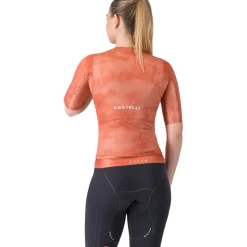 Castelli Aero Race 8S Trui met korte mouwen Dames - paprika 655