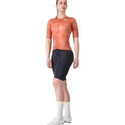 Castelli Aero Race 8S Trui met korte mouwen Dames - paprika 655