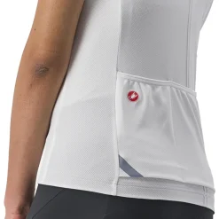 Castelli Anima 4 Fietsshirt met Korte Mouwen Dames - ivory 065