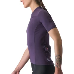 Castelli Anima 4 Fietsshirt met Korte Mouwen Dames - night shade 502