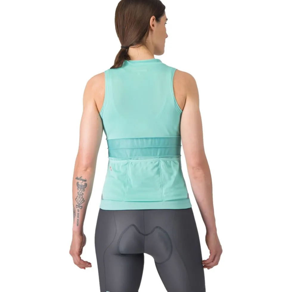 Castelli Anima 4 Shirt zonder Mouwen Dames - pool blue 457