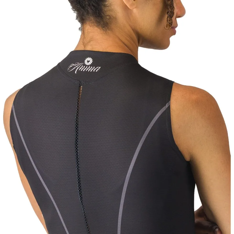 Castelli Anima Flow Shirt zonder mouwen Dames - black/white 010
