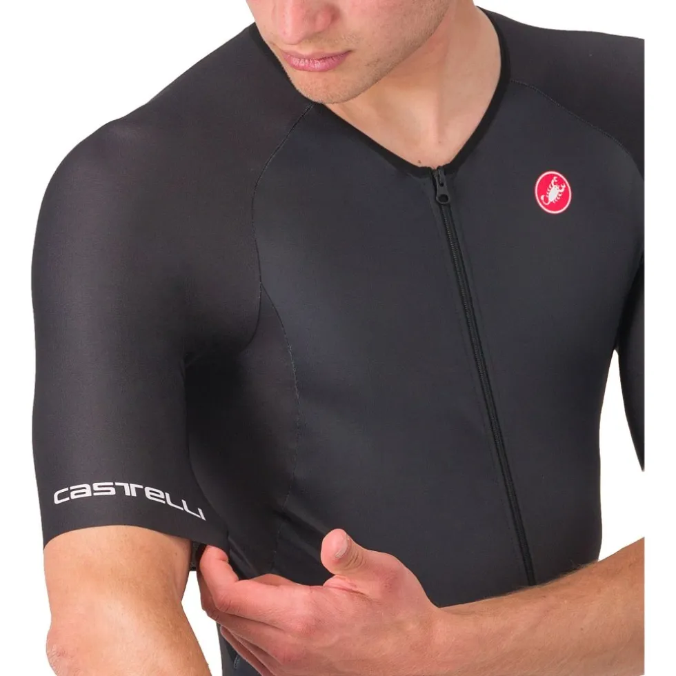 Castelli Core Tri Racebody Korte Mouw Heren - zwart 010