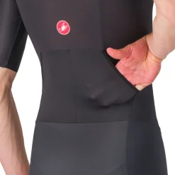 Castelli Core Tri Racebody Korte Mouw Heren - zwart 010