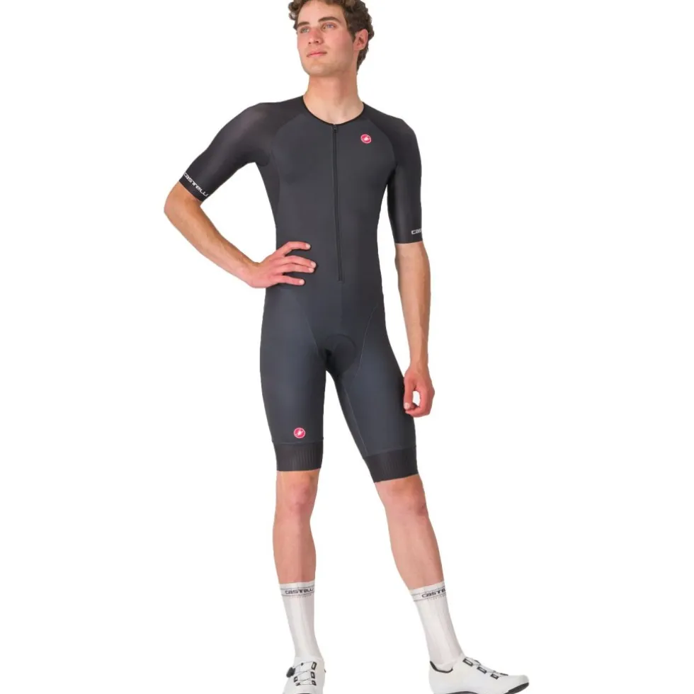 Castelli Core Tri Racebody Korte Mouw Heren - zwart 010
