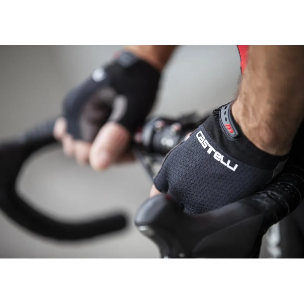 Castelli Entrata V Handschoenen met Korte Vingers - light black 085