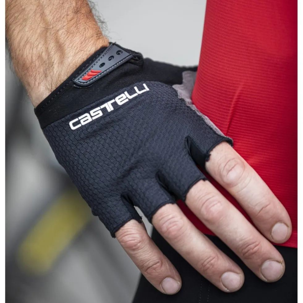 Castelli Entrata V Handschoenen met Korte Vingers - light black 085