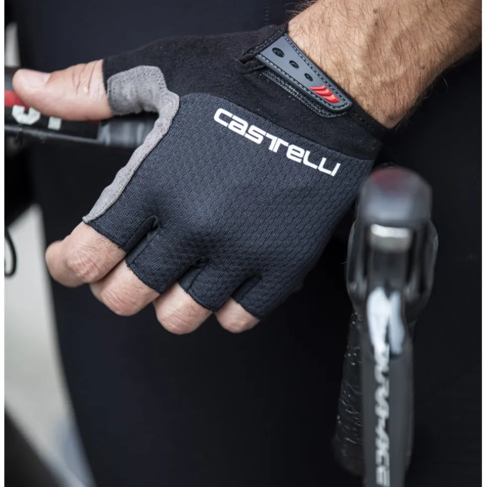 Castelli Entrata V Handschoenen met Korte Vingers - light black 085