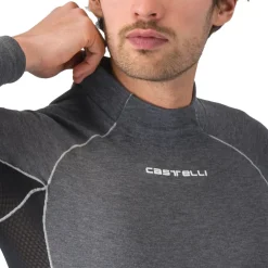 Castelli Flanders 2 Hemd met Lange Mouwen Heren - grijs 008