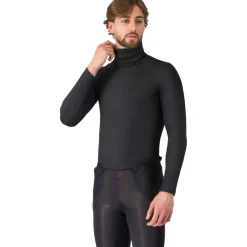 Castelli Flanders 2 High Neck Warmer Hemd met Lange Mouwen Heren - zwart 010