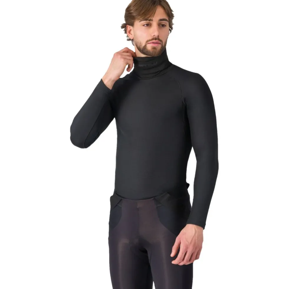 Castelli Flanders 2 High Neck Warmer Hemd met Lange Mouwen Heren - zwart 010