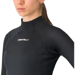 Castelli Flanders 2 Warm Hemd met Lange Mouwen Dames - zwart 010