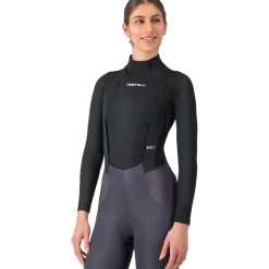 Castelli Flanders 2 Warm Hemd met Lange Mouwen Dames - zwart 010