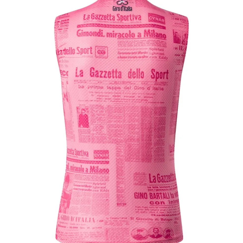 Castelli Giro d'Italia Gazzetta Dello Sport Hemd zonder mouwen voor heren - pink round 025