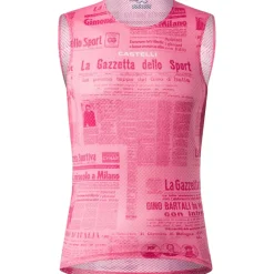 Castelli Giro d'Italia Gazzetta Dello Sport Hemd zonder mouwen voor heren - pink round 025