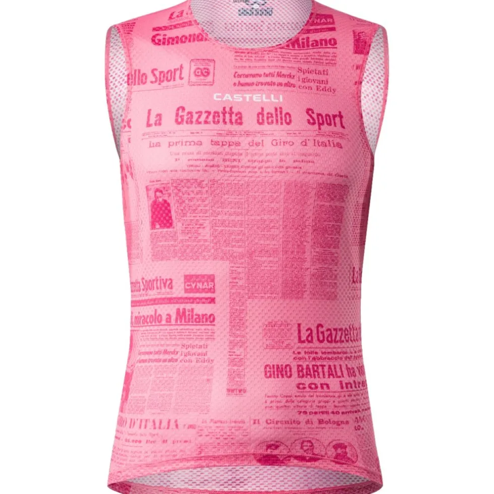 Castelli Giro d'Italia Gazzetta Dello Sport Hemd zonder mouwen voor heren - pink round 025