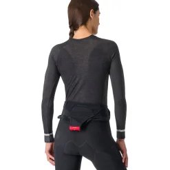 Castelli Merino Seamless Hemd met Lange Mouwen Dames - zwart 010