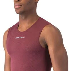 Castelli Pro Mesh 2.0 Onderhemd Heren - deep bordeaux 625