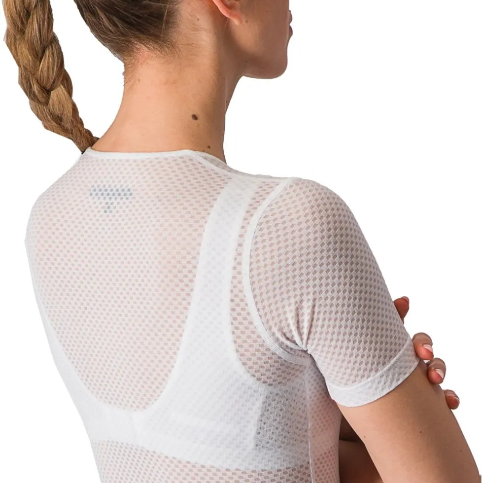 Castelli Pro Mesh Hemd met Korte Mouwen Dames - wit 001