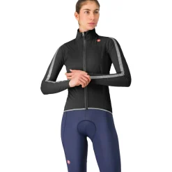 Castelli Ultra Regenjas Dames - black/silver reflex 010