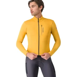 Castelli Unlimited Trail 2 Fietsshirt met Lange Mouwen Heren - goldenrod/dark grey 775
