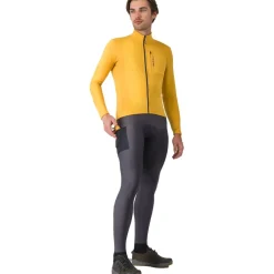 Castelli Unlimited Trail 2 Fietsshirt met Lange Mouwen Heren - goldenrod/dark grey 775