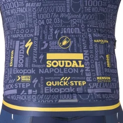 Castelli Wolfpack 1000 Victory Fietsshirt met Korte Mouwen Heren - belgian blue/gold 424