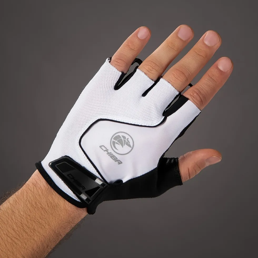 Chiba Cool Air Handschoenen met Korte Vingers - wit