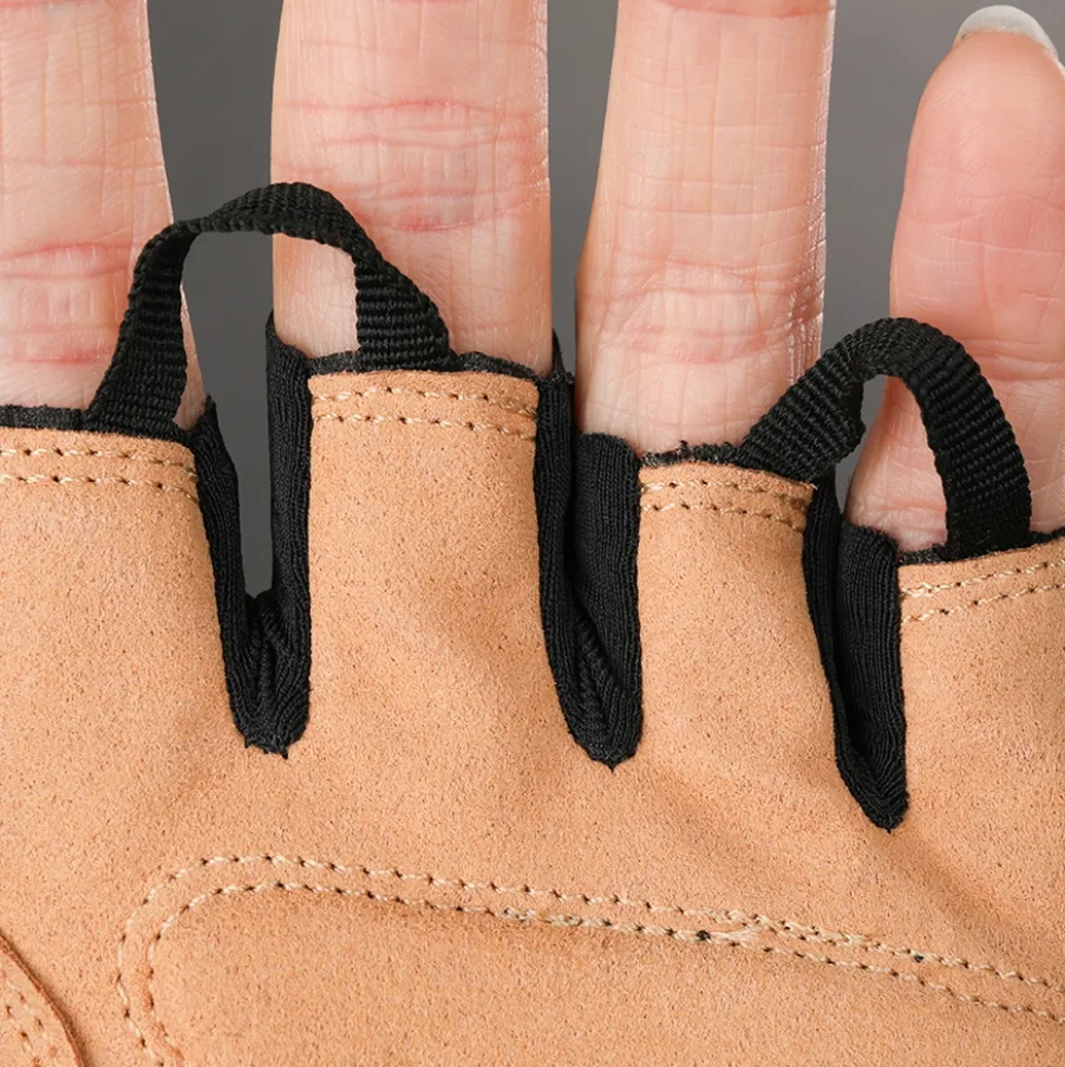 Chiba Eco Pro Handschoenen met Korte Vingers - zwart