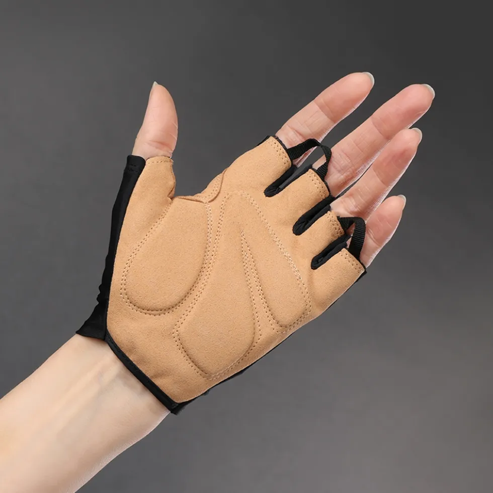 Chiba Eco Pro Handschoenen met Korte Vingers - zwart