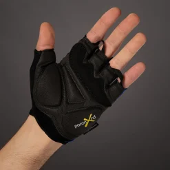 Chiba Gel Comfort Handschoenen met Korte Vingers - zwart/oranje