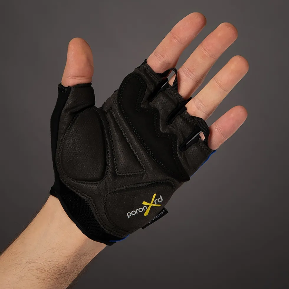 Chiba Gel Comfort Handschoenen met Korte Vingers - zwart/oranje