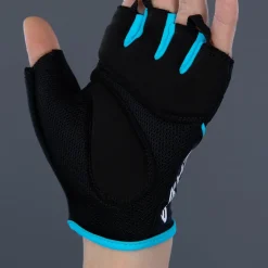 Chiba Gel Handschoenen met Korte Vingers Dame - zwart/turquoise